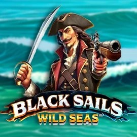 Black Sails Wild Seas online game logo by Infinity Dragon Studios on duckdicecasino.ca