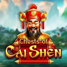 Chests of Cai Shen online game logo by Pragmatic Play on duckdicecasino.ca