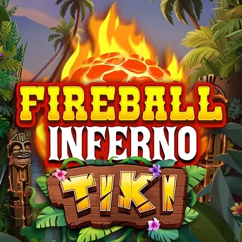 Official Slots logo: Fireball Inferno Tiki by NetEnt at Duckdice Casino