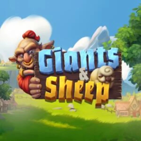 Official Slots logo: Giants and Sheep by Relax Gaming at Duckdice Casino